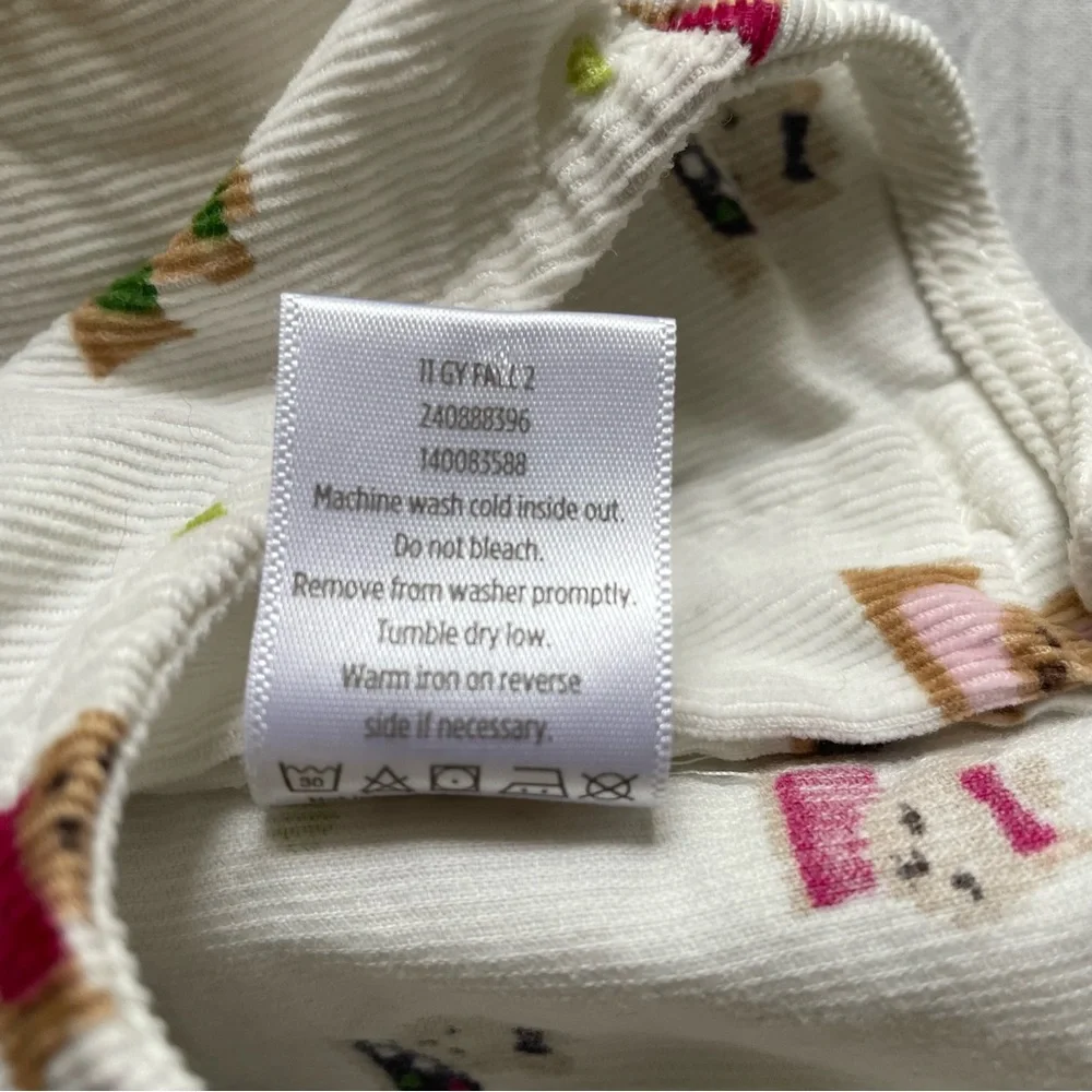 Gymboree Pups & Kisses Yorkie Corduroy Swing Top Size 12-18 months